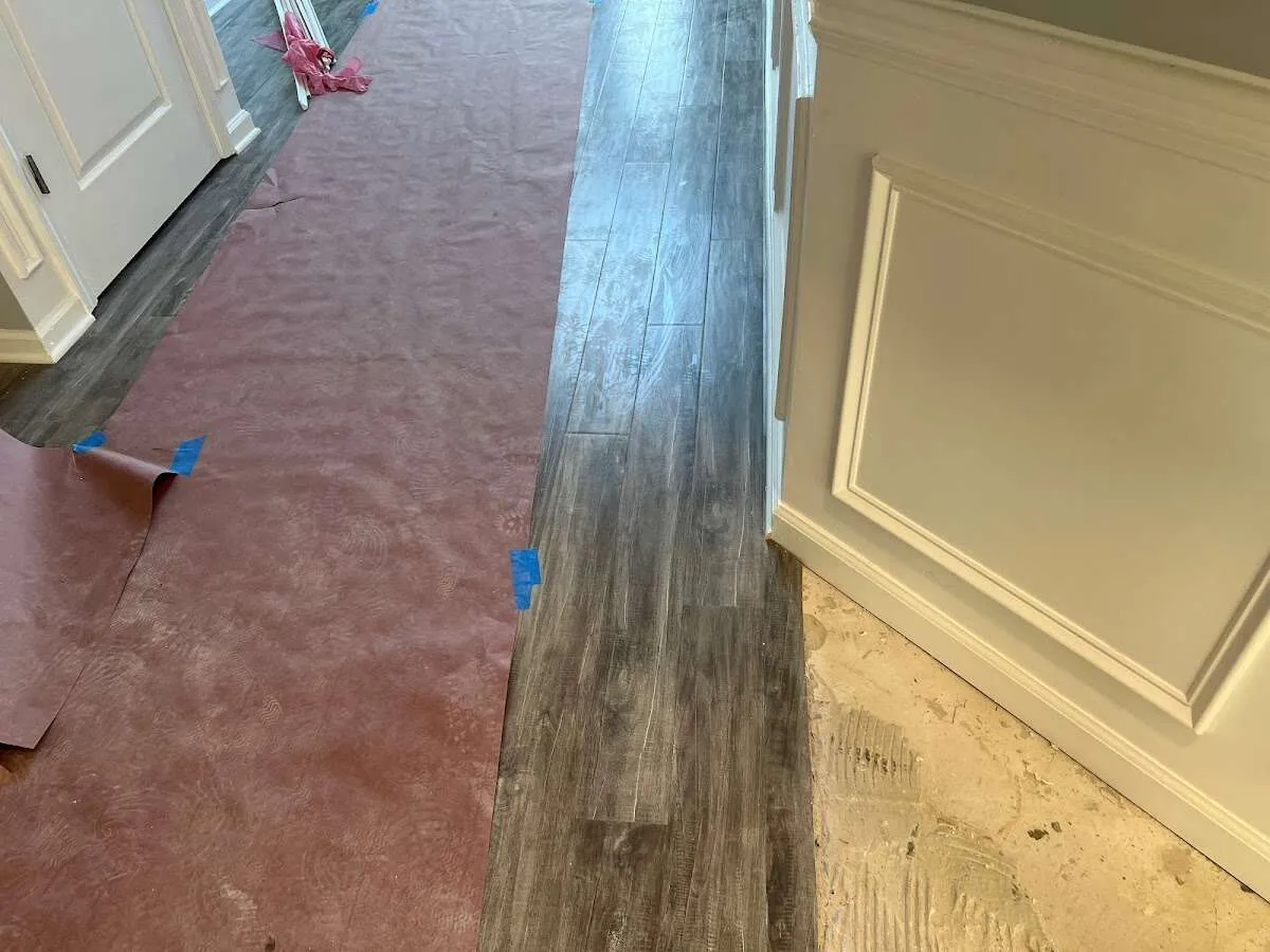 Completed marble shower restoration in Triangle